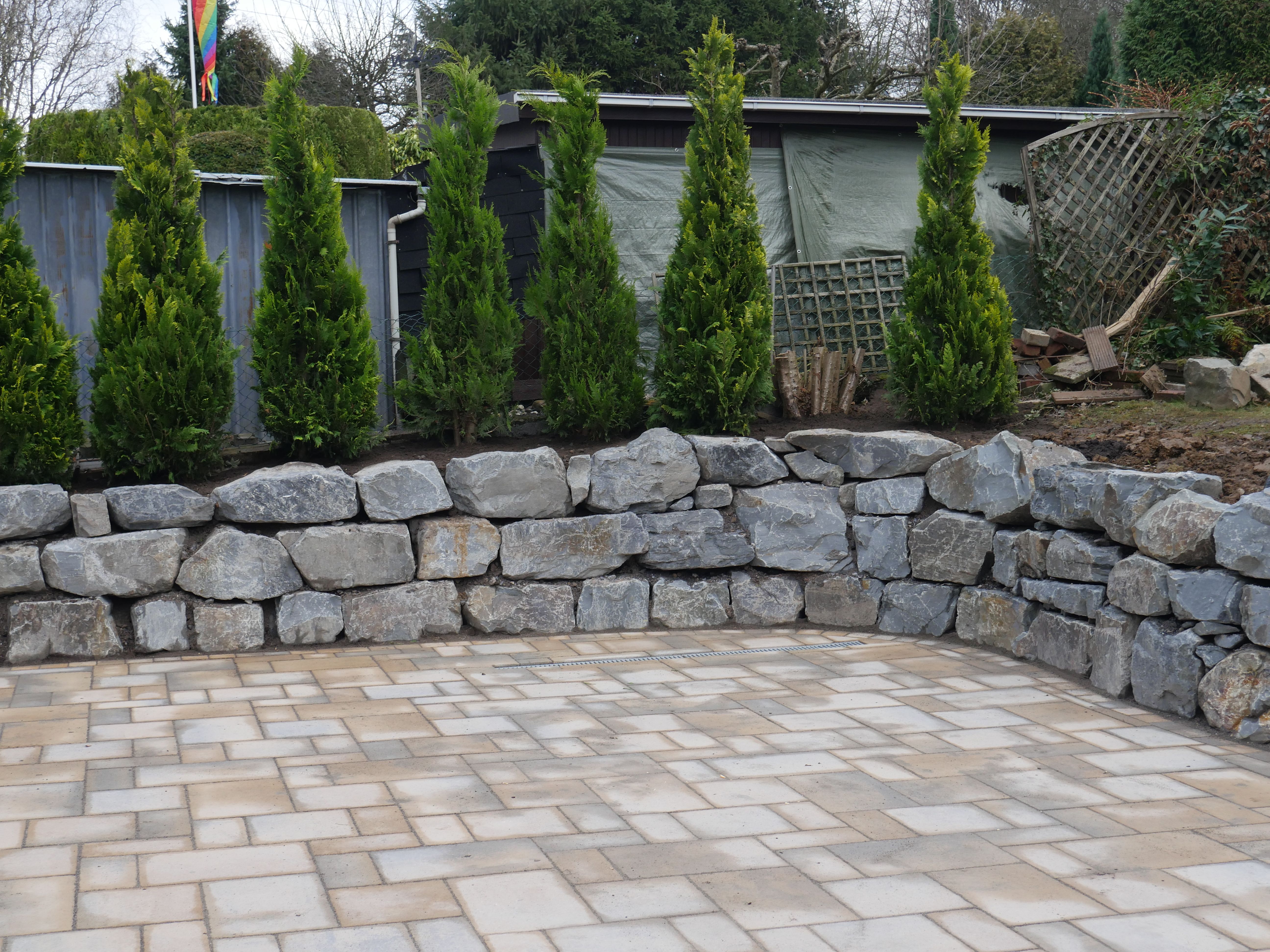 Neugestaltung rückwärtige Terrasse in Hohenlimburg